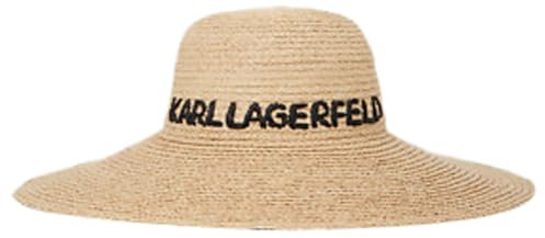 KARL LAGERFELD B.V Damen K/Essential Raffia Sunhat Sun Hat, Natur, Einheitsgröße EU
