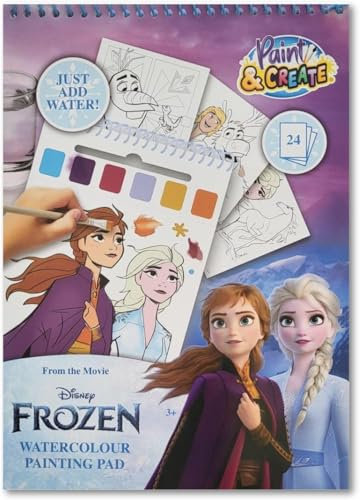 Disney Libro Colorear Acuarelas Frozen