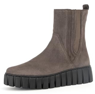 Gabor Damen Chelsea Boots, Frauen Stiefeletten,Moderate Mehrweite (G),Schlupfstiefel,flach,Stiefel,Bootee,Booties,Mohair (Micro),35 EU / 2.5 UK