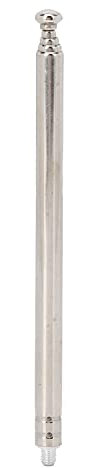 Telescopic Antenna 5 Sections Stainless Steel Telescoping Aerial with M3 Male Thread for TV Radio Remote Control VCD and Communication Devices