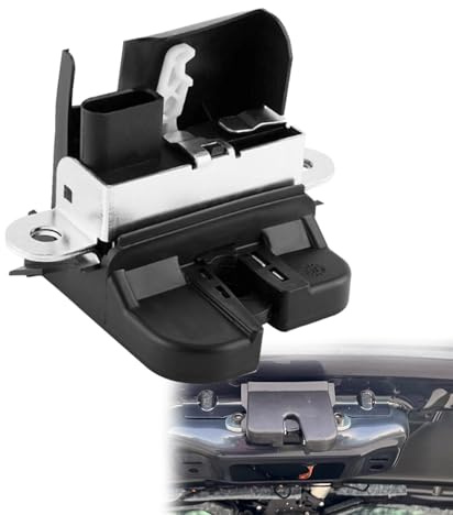 VVORHSBELL Verrou de coffre compatible avec VW Golf MK5 (2003-2008), Polo Mk5 (2009-2016), Touran (2003-2015), Passat 3C5 (2005-2011) OEM 6RD827505 1K6827505 Plastique & Métal 22,9 x 20,3 cm 2 x 8,5