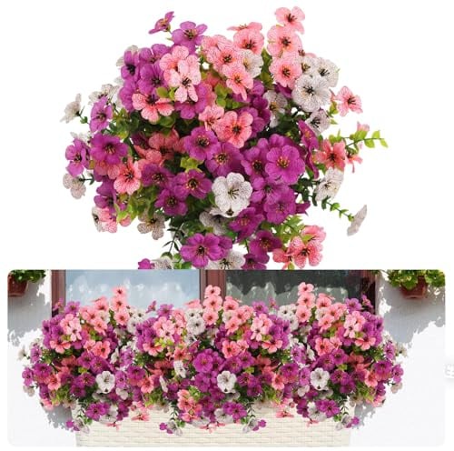 msymsyu Plastikblumen 7 Bündel Kunstblumen 36cm Künstliche Blumen Wie