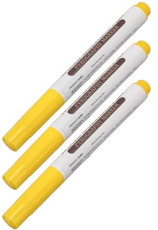 Scorch Pen Marker Easy To Use Wood Burn Paste Marker for Art Handcraft, Pack of 6 for Woodworking Enthusiasts and Hobbyists