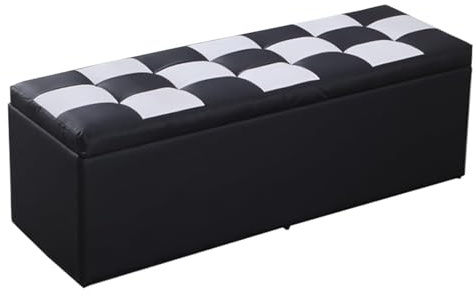 Tqertrtfxa Schuhwechselbank & Aufbewahrungs-Ottomane — Sitzkiste, rechteckige Sitzbank für Bekleidungsgeschäfte, Umkleidekabinen und den Heimgebrauch(G,110cm/43.3in)