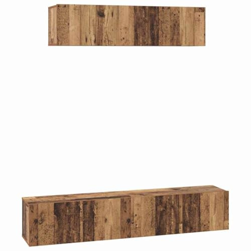 RJPLMFV Meuble TV Mural Bois d'Ingenierie Portes Coulissantes | Design minimaliste, grand rangement, montage facile, entretien simple