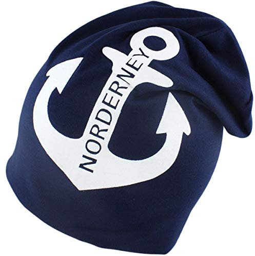 Sonia Originelli City-Beanie Norderney Anker Mütze Maritim Farbe Marineblau