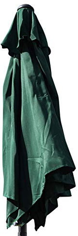 2.1M Wide Garden Parasol Umbrella With Tilt and Crank - Available in 7 Colours (Green)