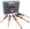 VDE Insulated Screwdriver Set, 5-Piece with Ergonomic Handles, VDE Approved, Klein Tools 32268INS , Orange