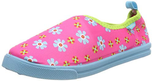 Playshoes UV-Schutz Aqua-Slipper Blumen Schuhe für Pool und Strand Mädchen, Pink 18, 20/21 EU