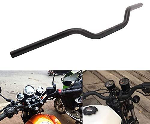 Guidon de traînée de 25MM, barres de poignée universelles pour Sportster XL 883 1200 Bobber Custom Chopper Softail Dyna Euro Style-noir