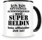 Samunshi® Ich bin Rettungsschwimmerin Tasse Beruf Geschenk Kaffeetasse Teetasse Kaffeepott Kaffeebecher Becher schwarz