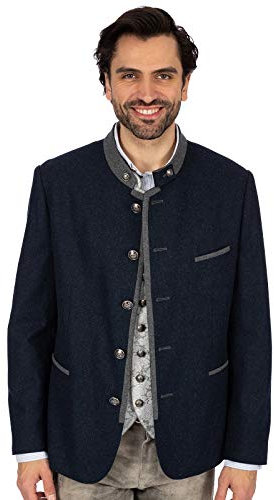 Stockerpoint Jacke Quintus Blouson de Costume d'affaires, Pierre Bleue, 54 Homme