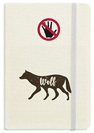 Wolf Black and White Animal Secret Notebook Classic Journal Tagebuch A5