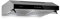 Klarstein Purista - Campana extractora, Montaje en pared, 3 potencias, Pantalla de vidrio plegable transparente, Iluminación halógena, Caudal 190 m³/h, Base de 60 cm, Acero inoxidable, Negro