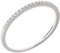 Ardeo Aurum Damenring aus 375 Gold Weißgold mit 0,10 ct Diamanten Brillant Memoire Vorsteckring schmal Stapelring Gr. 50