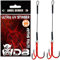 Angel-Berger Wild Devil Baits Ultra UV Stinger Angstdrilling Assithook UVO (UV Orange, 8cm, 2 Stück)