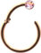 Clicker Scharnier Piercing Ring Nase Ohr Augenbraue Piercingring Klicker Segmentring CHIRURGENSTAHL 316L EDELSTAHL Rosegold Rose Gold Rosé 1 ECHTER ZIRKONIA KRISTALL Aurora Borealis Strass 1.2 x 8mm