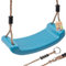 Balançoire, Aire de Jeux, Siège Antidérapant, Balançoire en Plastique, Planche à Bascule (Turquoise)