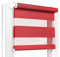 Fenster DEKOR - Rollos für Fenster Rot - Klemmfix Rollo ohne Bohren 150 x 45 cm - Doppelrollo mit einer breiten Auswahl an Größen und Farben - Blickdichte Rollos, einfach zu montieren