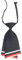 Mantieqingway Frauen Uniform Krawatte Verstellbarer Riemen Gestreift Pre Tie Krawatten, Schwarz, 7.5*22cm