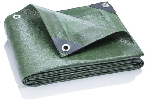 GardenMate 1,5x6m 120g/m² Gewebeplane Grün Abdeckplane Schutzplane Bootsplane