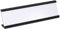 PATIKIL 2 x 7.8inch Aluminum Name Plate Holder, L Type with White Blank Engraved Name Plate for Desk Office Business Door Sign Holder Black