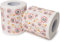 Happy Birthday Klopapier, für den 40. Geburtstag, 2 Rollen, Party Dekoration und Geschenk Verpackung, lustiges Motto Klo Papier, Fun Toilet Paper, Geschenkartikel Klorolle, Geburtstags-Dekoration WC