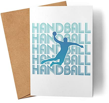 Handball Karte Handballer Handballspieler Verein Mannschaft Grußkarte