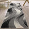 Mazovia Läufer Teppich Flur - Modern Teppichläufer – Kurzflor, Weich - für Vorzimmer Eingangsbereich Küche Korridor - Geometric Muster - ÖKO-TEX - Meterware 70 cm Breite - Grau 70 x 100 cm