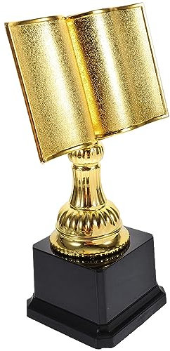 jojofuny Trophée D'or Tasses Trophée En Forme De Livre Trophée Du Gagnant En Trophée De Lecture Trophées De Première Prix Du Champion Cadeau Pour La Lecture Fournitures