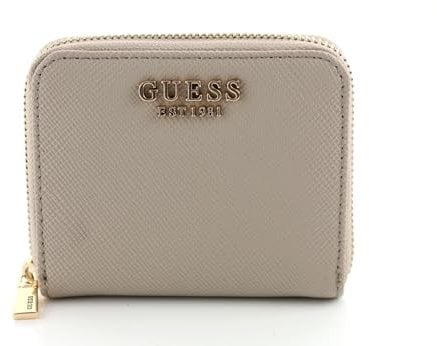 GUESS Laurel Damen Geldbörse mit Reißverschluss, klein, Taupe, Einheitsgröße