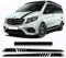 3 Stück Autohaubenaufkleber Seitenstreifen Schürze Aufkleber, für M=ercedes B=ENZ V Klasse W447 Vito Viano 2014-Gegenwart AMG Zubehör Glossy Black