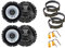 Kit 4 Casse Alpine SXE-1725S coassiali per Alfa 147/159 da 165mm con 2 Supporti Anteriori, 2 Posteriori e 4 Connettori