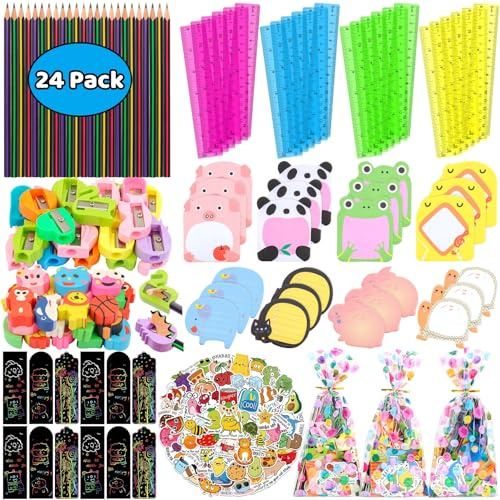 24 Pack Return Gifts for Birthday Party, Birthday Goodie Bags for Kids