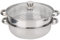 YUMILI Olla De Vapor, Utensilios De Cocina De Acero Inoxidable 27 Cm Olla De Vapor De 2 Capas Olla De Vapor para Sopa De Doble Caldera Olla Olla Olla De Vapor para Sopa De Doble Ebullición