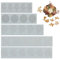 Stampi per Caramelle, Stampo Silicone Foglia Caramelle Cioccolato Tappetino in Pizzo Stampo Fondente Rami Frondosi Al Cioccolato Decorazione per Pasta Zucchero Fondente Burro Sapone Dessert (D)