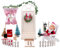 Zfseyuh Porta Gnomo Set Natalizio 24 Pezzi Casa Elfo Natale in Miniatura Porta Elfo Natale Accessori Porta Elfo Natalizio Legno Porta Elfo Babbo Natale Miniature Accessori Natalizi