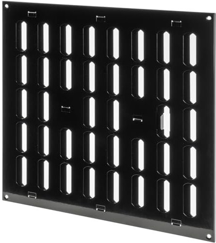 Repa Market Griglia di ventilazione regolabile per interni ed esterni, 30,5 x 30,5 cm (dimensioni esterne), per casa, garage, capannone, registro di apertura e chiusura (30,5 x 30,5 cm)