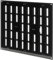 Repa Market Cubierta de ventilación de aire ajustable negra de 12 x 12 pulgadas (dimensiones exteriores), rejilla de metal para interiores y exteriores, ventilación de refrigeración de calefacción