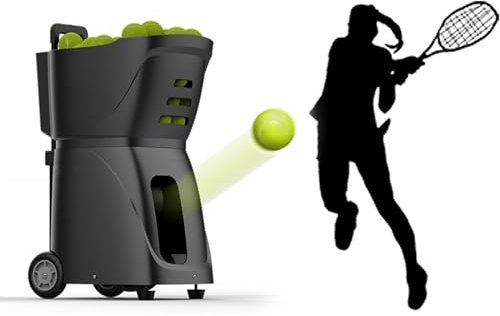 Lanciapalle da Tennis per la casa, lanciapalle da Tennis Portatile, Attrezzatura per Allenamento Automatico, lanciapalle con Controllo Tramite App Mobile per Allenamento di Tennis per Principianti,