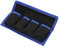 PATIKIL Camera Battery Pouch Case, 4 Pocket Nylon DSLR Battery Case Holder Storage Bag for AAA, LP-E6, LP-E8, NP-FW50, EN-EL14, EN-EL15 Batteries (Blue)