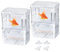 Fisch Ablaichkasten,Guador 2 Stücke Jungfisch Inkubator Schwimmende Laichkasten Aquarium Isolationsbox Aquarium Aufzuchtbehälter Jungfisch Inkubator für Aquarium Tank Züchter(M)