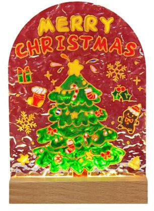 Paint Your Own Christmas Lamp Kit Christmas Tree Night Light Kit,Paint Own Snowman Your Lamp Ch Santa Claus