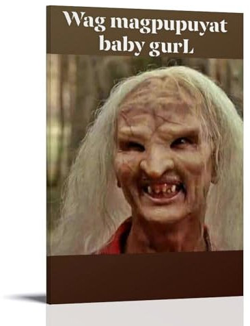 OREAUORN Wrong Turn Poster, Wandkunst, Leinwand, ästhetisches Vintage-Poster, dekoratives Gemälde für Wohnzimmer, Schlafzimmer, 30 x 45 cm, Rahmenstil