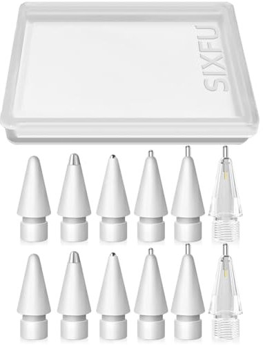 12 Pezzi Punte Apple Pencil, Multiple Metallo Durevole Punta Punte Apple Pencil Pro/Per Apple Pencil 1 Generazione/Apple Pencil 2 / Apple Pencil usb c