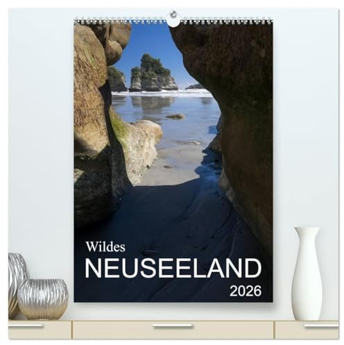 Wildes Neuseeland (hochwertiger Premium Wandkalender 2026 DIN A2 hoch), Kunstdruck in Hochglanz: Momentaufnahmen aus dem Naturparadies Neuseeland, ... Touristenpfade. (CALVENDO Natur)