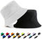 YOUYIKE Einfarbiger Fischerhut, Unisex, 2-in-1, waschbar, wendbar, Fischerhut, Baumwolle, verstellbar, Sonnenhut (DE/NL/SE/PL, Numerisch, 56, 58, Herren und Damen, Weiß)