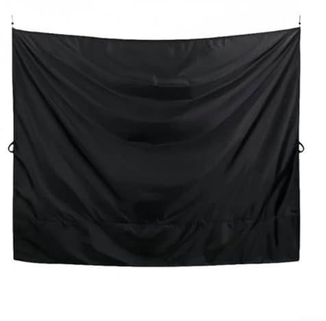 Rideau d'intimité pour porte de camping-car avec crochets pour douche, intimité et pare-soleil, style porte de grange