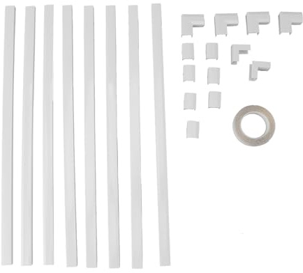 Cord Hider Stilvolle Kabelabdeckung Raceway Kit Kabel-Concealer für TV-Büro 15,75 x 0,59 x 0,35 Zoll
