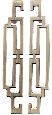Mgoodoo Lot de 5 Poignée de Porte Bronzée 96mm, Poignée de meuble Rétro Vintage, Poignée de Placard, Bouton de Meuble pour Armoire Cuisine Buffet Tiroir